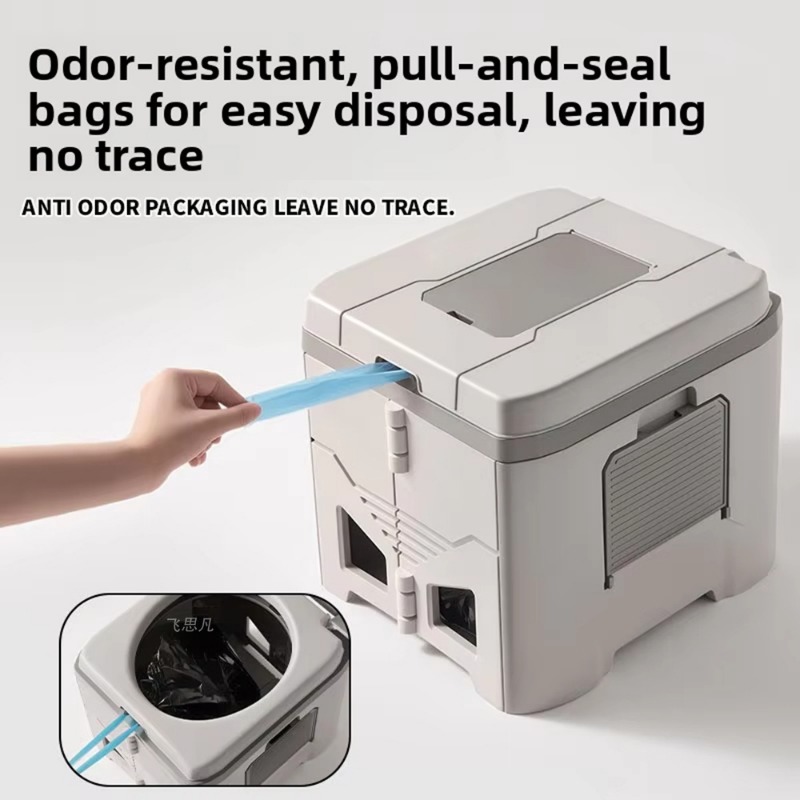 Outdoor Camping Furniture - Adult Odor-Proof Folding Camping Toilet, Portable