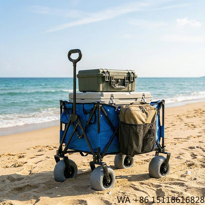 Foldable Metal Beach Wagon Qui - Outdoor Camping Furniture review and price