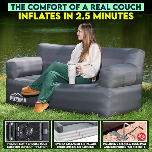 Pittman - Inflatable Couch wit - Outdoor Indoor Camping review and price