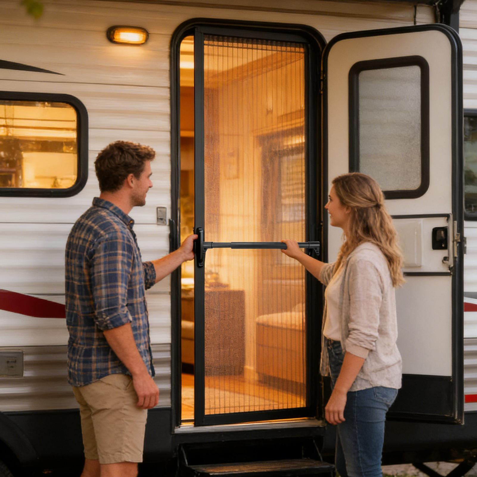 RV Screen Door Bar Adjustable  - Outdoor Camping Rentals review and price