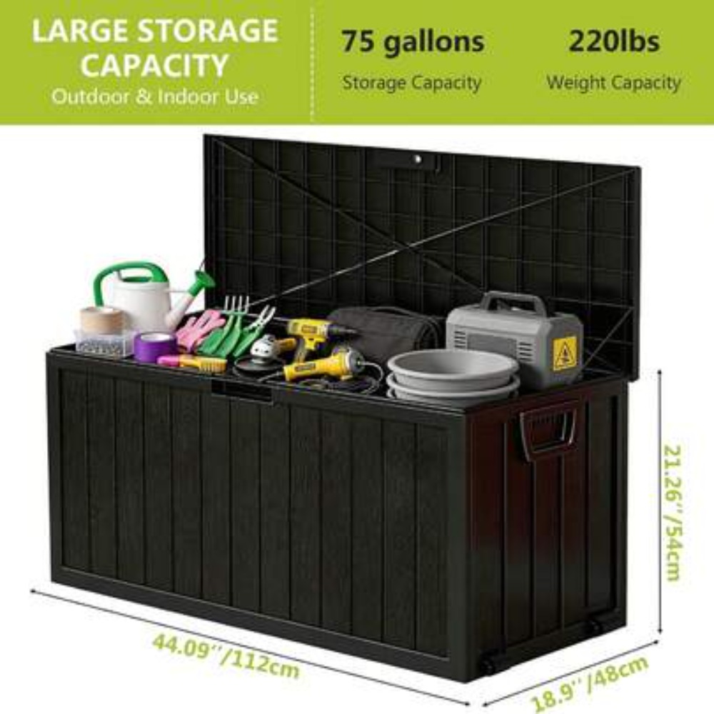 75 Gallon Outdoor Storage Box  - Outdoor Camping Decke review and price