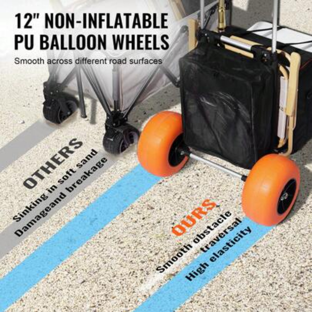 Beach Cart Folding Wagon with  - Outdoor Camping Decke review and price