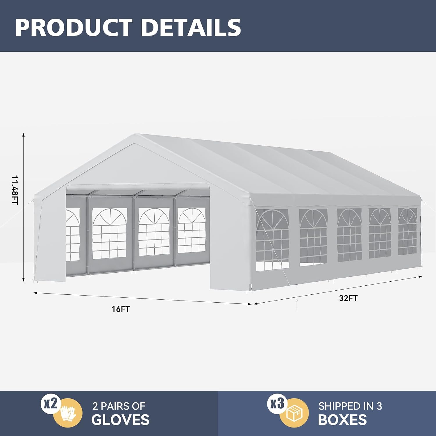 Party Tent 16x32 Heavy Duty Wa - Outdoor Camping Canopy review and price