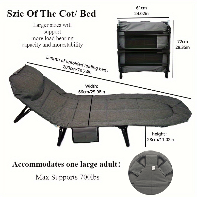 1pc Camping Cots for Adults, F - Outdoor Camping Cot review and price