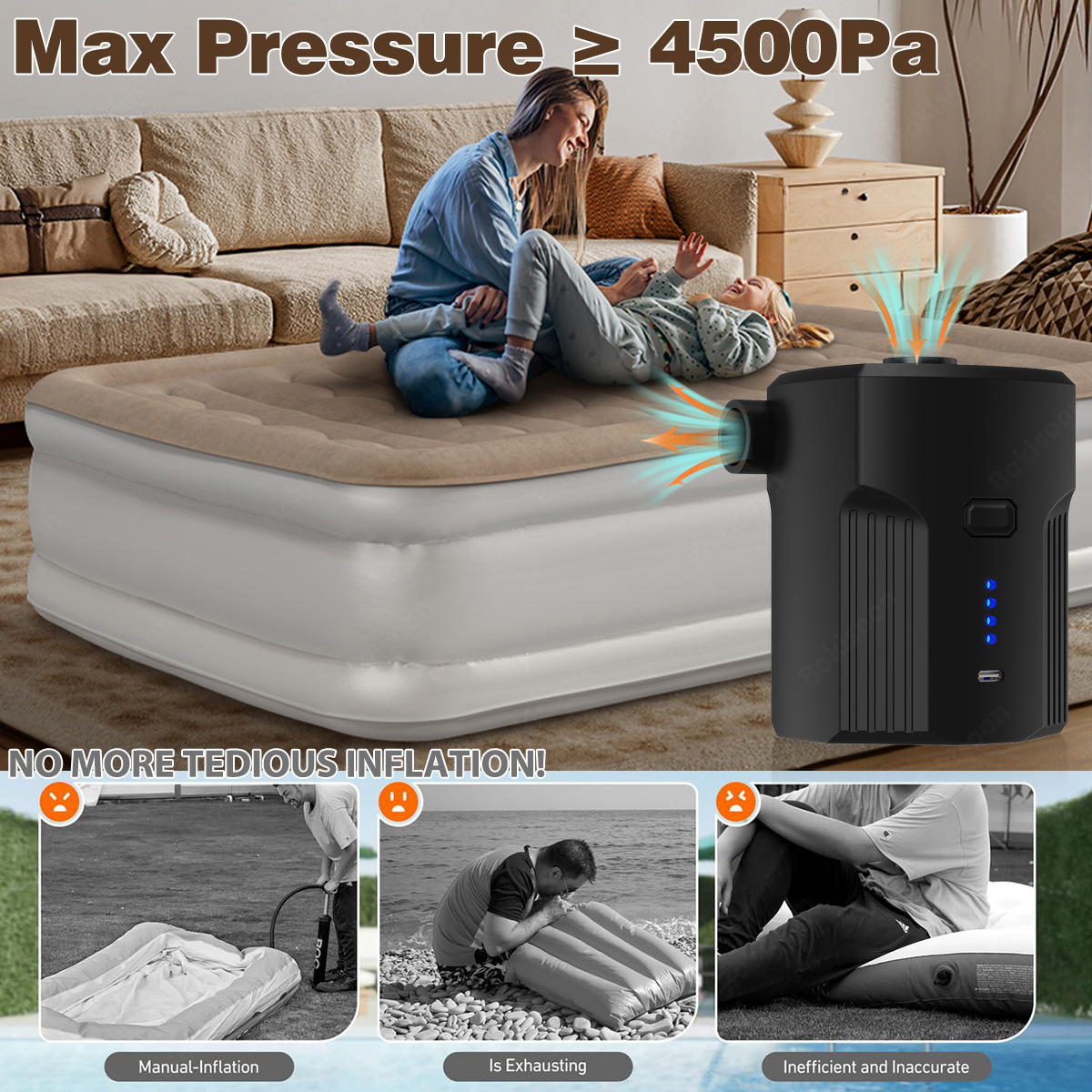 Portable Electric Air Pump for - Outdoor Camping Cot review and price