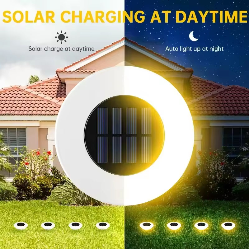 Solar Ground Lights 1/4Pack LE - Outdoor Camping Decke review and price