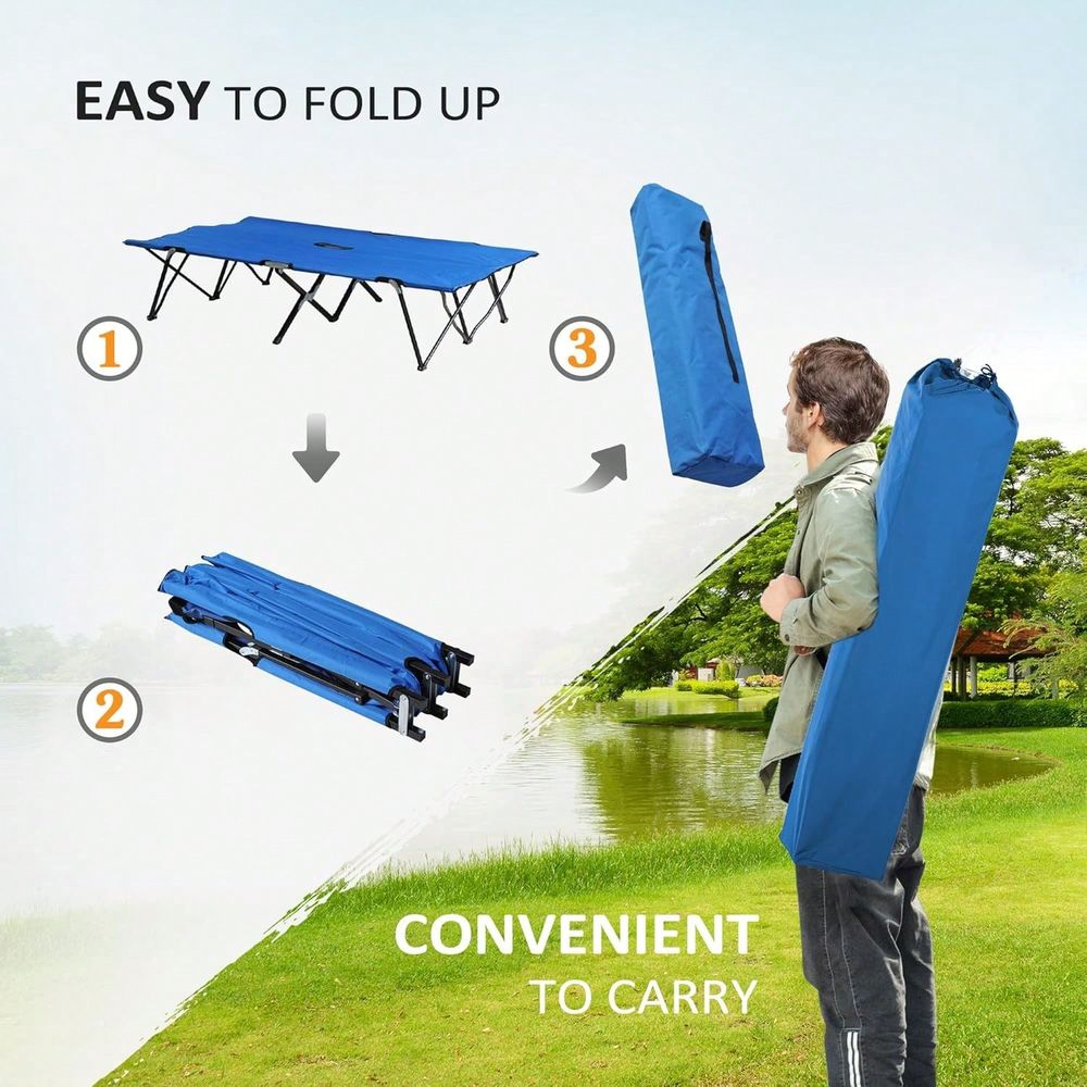 2 Person Folding Camping Cot F - Outdoor Camping Cot review and price