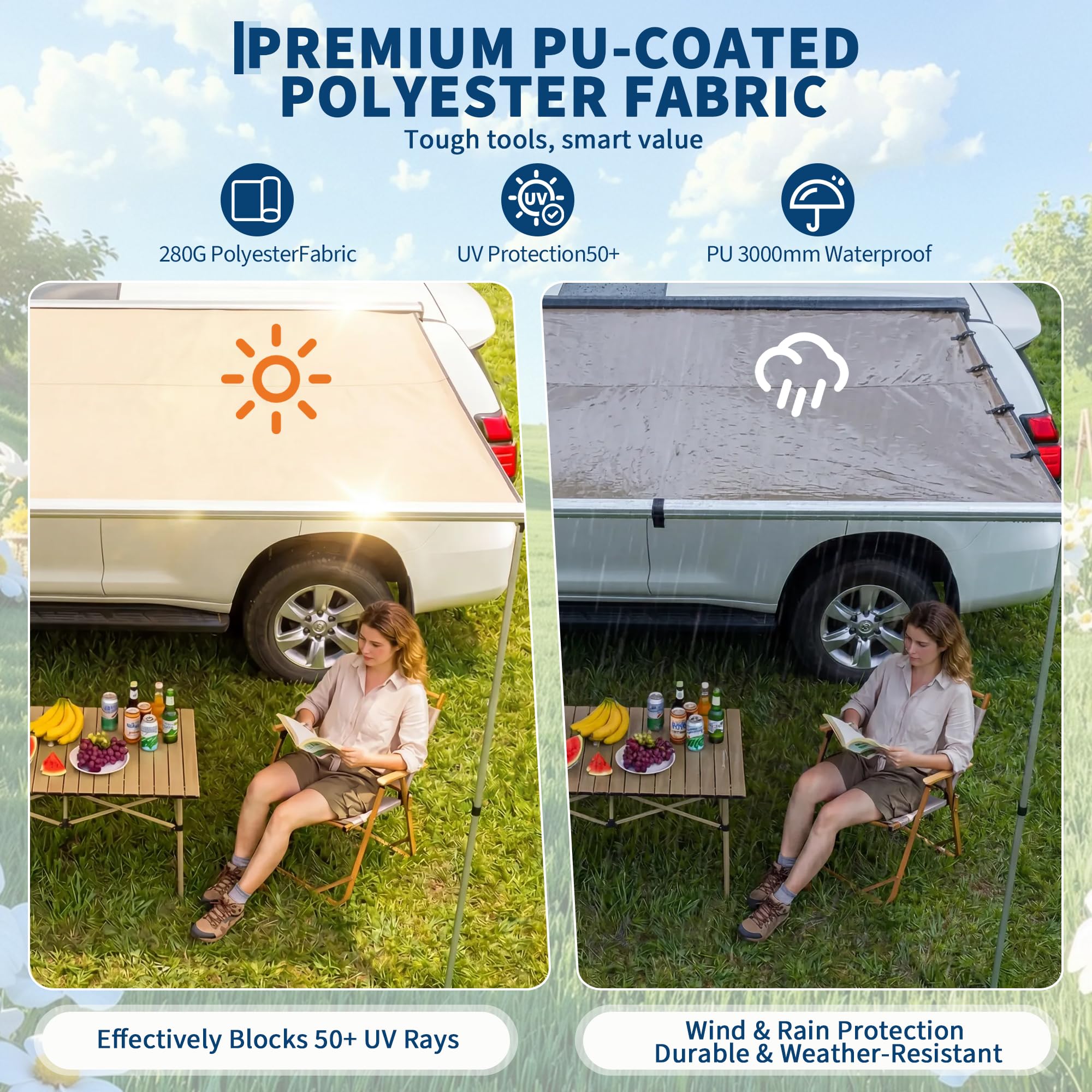 SUV Truck Van Roof Rack Awning - Outdoor Camping Vehicle review and price