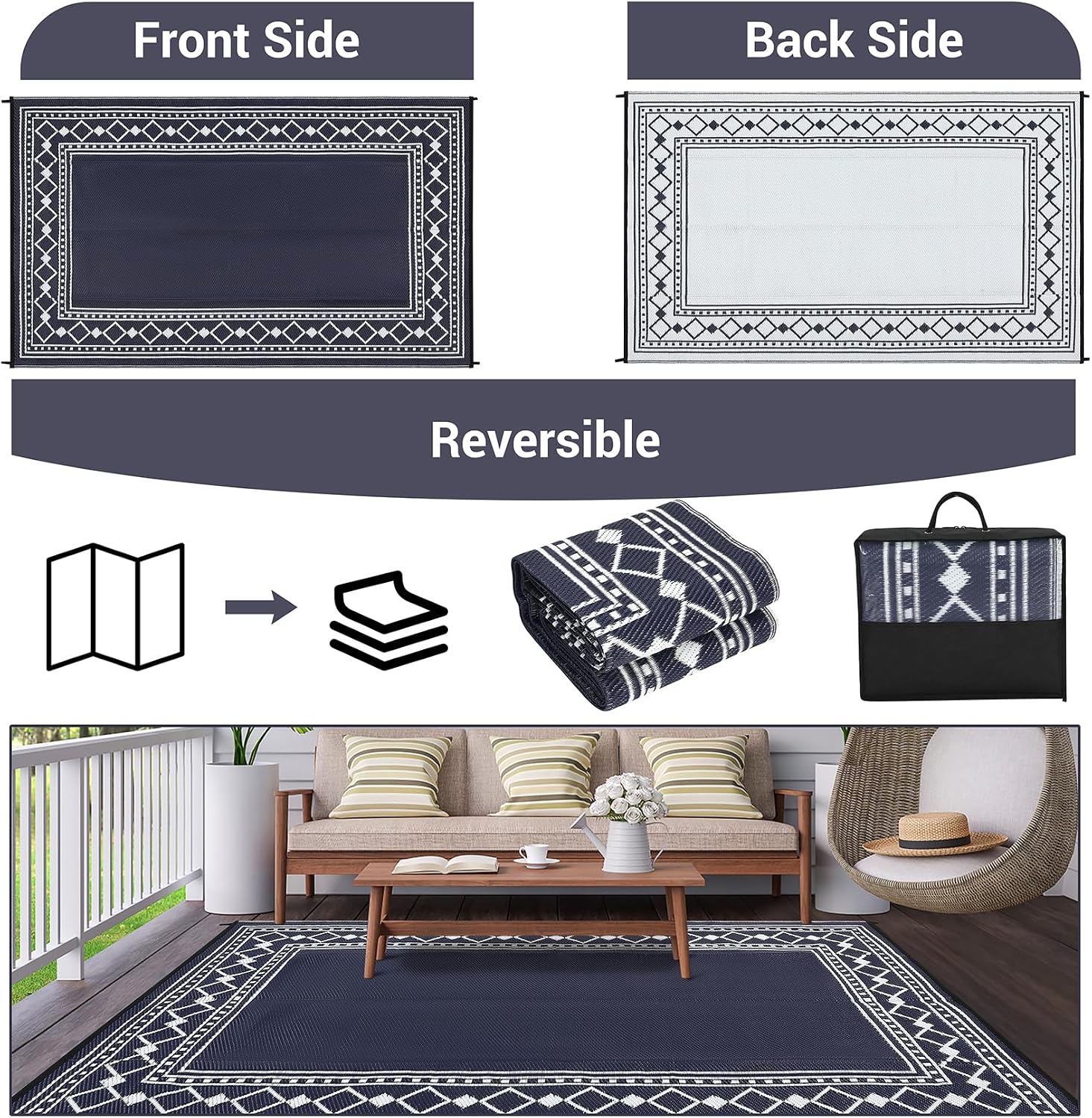 Garvee 9x18/8X10FT Waterproof  - Outdoor Camping Rugs 9X18 review and price